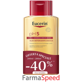 eucerin bipacco ph5 olio detergente 200 ml + 200 ml