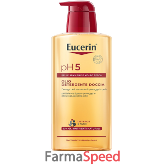 eucerin pelli sensibili olio doccia 400 ml