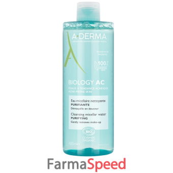 aderma biology ac acqua micellare detergente purificante 400 ml