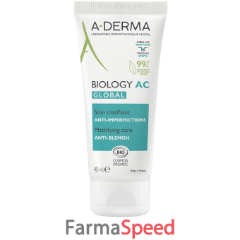 aderma biology ac global trattamento opacizzante anti imperfezioni 40 ml