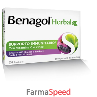 benagol herbal frutti di bosco 24 pastiglie