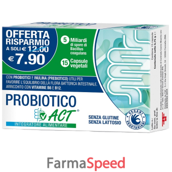 probiotico act 15 capsule vegetali