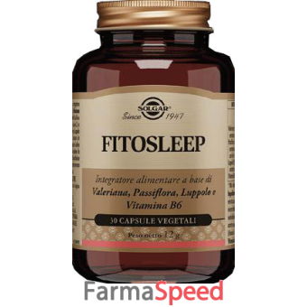 fitosleep solgar 30 capsule vegetali