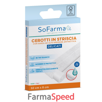 cerotto delicato striscia 50x8 cm sofarmapiu'