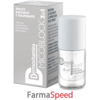 dermovitamina micoblock smalto base&top coat 19 trasparente 5 ml