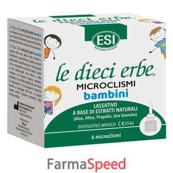 esi le dieci erbe 6 microclismi bambini