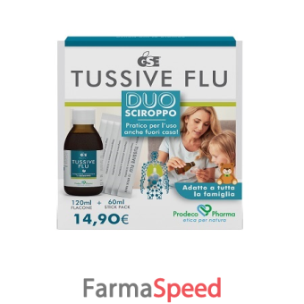 gse tussive flu duo flacone+6 stick pack monodose