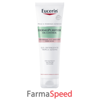 eucerin dermopurifyer gel detergente tripla azione 150 ml