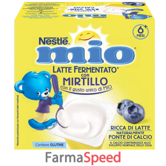 mio merenda latte fermentato mirtillo 4 pezzi da 100 g