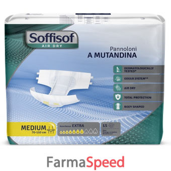 pannolino mutandina air dry soffisof extra m 15 pezzi