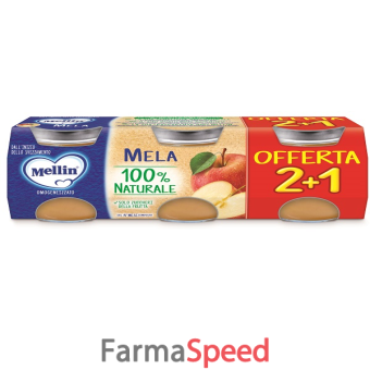 mellin omogeneizzato mela 3pz da 100 g