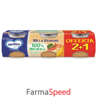 mellin omogeneizzato mela banana 3 pezzi da 100 g