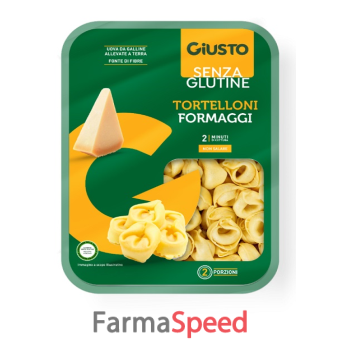 giusto senza glutine tortelloni formaggi 250 g