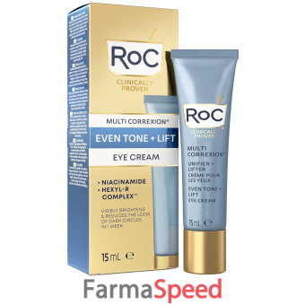 roc multi correxion even tone + lift eye cream 15 ml