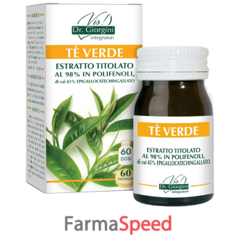 te verde estratto titolato 30 g 60 pastiglie