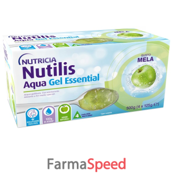 nutilis aqua gel mela 4 pezzi da 125 g