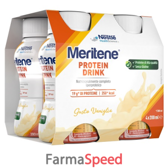 meritene drink vaniglia 4 pezzi da 200 ml