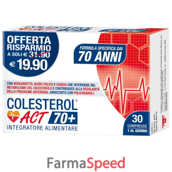 colesterol act 70+ 30 compresse