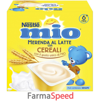 mio merenda al latte cereali 4 pezzi da 100 g