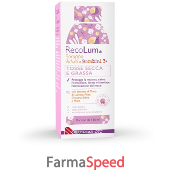 recolum sciroppo tosse adulti-bambini 150 ml