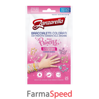 zanzarella braccialetti princess 25 pezzi