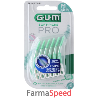 gum soft pick pro medium 30 pezzi