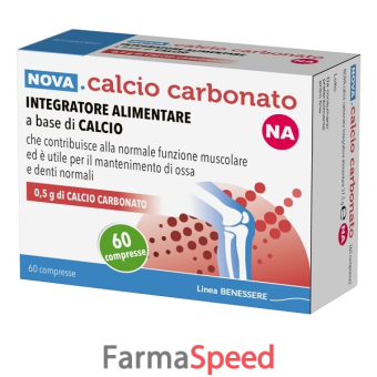 nova calcio carbonato na 0,5g 60 compresse