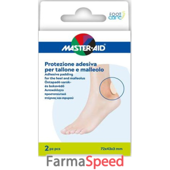 master-aid foot care protezione tallone/malleoli 2 pezzi