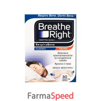 breath right cerotti nasali classici grandi 30 pezzi