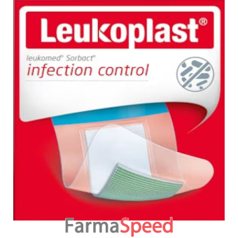 leukomed sorbact medicazione 5x7,2 cm 5 pezzi