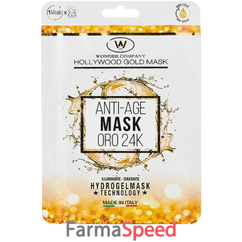 hollywood gold mask antiage idratante illuminante