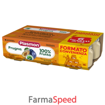 plasmon omogeneizzato prugna 6x80 g