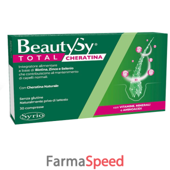 beauty sy total cheratina 30 compresse