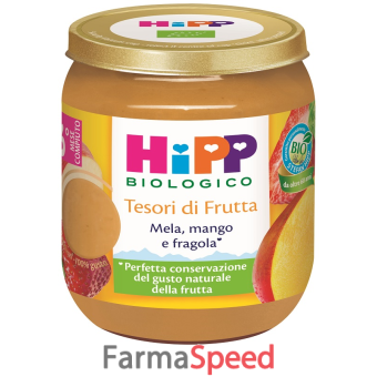 hipp tesori frutta mela mango fragola 160 g