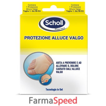 scholl protezione alluce valgo misura s