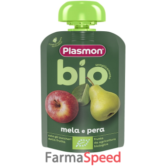 plasmon mela pera bio pouches 100 g