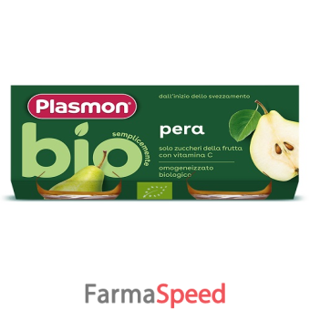 plasmon omogeneizzato bio pera 2 vasetti x 80 g