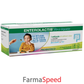 enterolactis fibra liquida 12 flaconcini x 10 ml