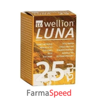 wellion luna 25 strips strisce per misurazione glicemia