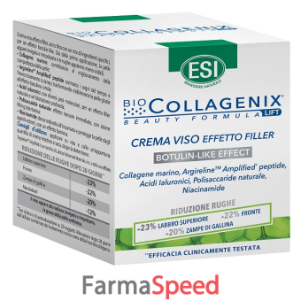 esi biocollagenix crema viso effetto filler 50 ml