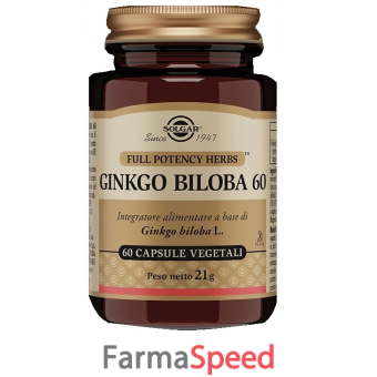 ginkgo biloba 60 - 60 capsule vegetali