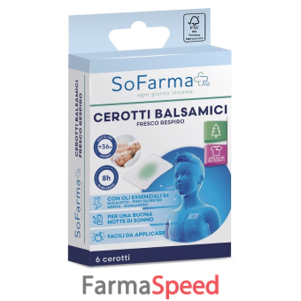 cerotto balsamico fresco respiro sofarmapiu' 6 pezzi