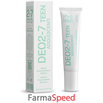 deo 2-7 teen siero prevenzione odore adolescenti 15 ml