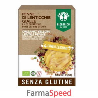 probios penne lenticchie gialle 250 g