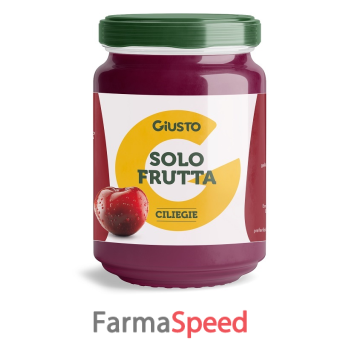 giusto solo frutta confettura ciliegie 220 g