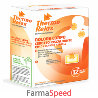  thermorelax cerotto riscaldante dolore corpo