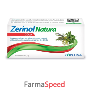 zerinol natura gola 20 caramelle balsamiche