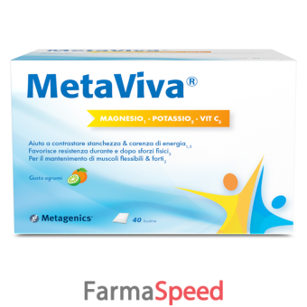 metaviva magnesio/potassio/vitamina c 40 bustine