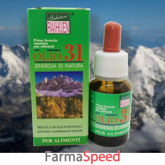 raihuen olio 31 essenziale puro grado alimentare 15 ml