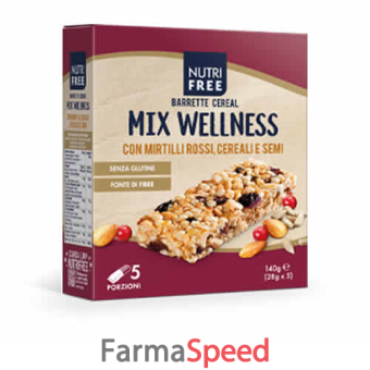 nutrifree barrette cereal mix wellness 28 g x 5